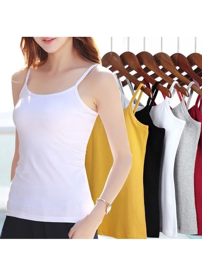 بلوزة نسائية بدون أكمام بتصميم بسيط، تناسب جميع الأوقات وتبرز القوام الرشيق. - Image 2