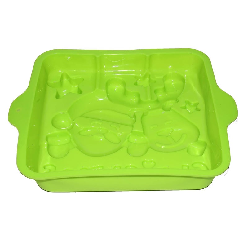 JADES Christmas Themed Cake Mould Santa Reindeer Green - Image 5