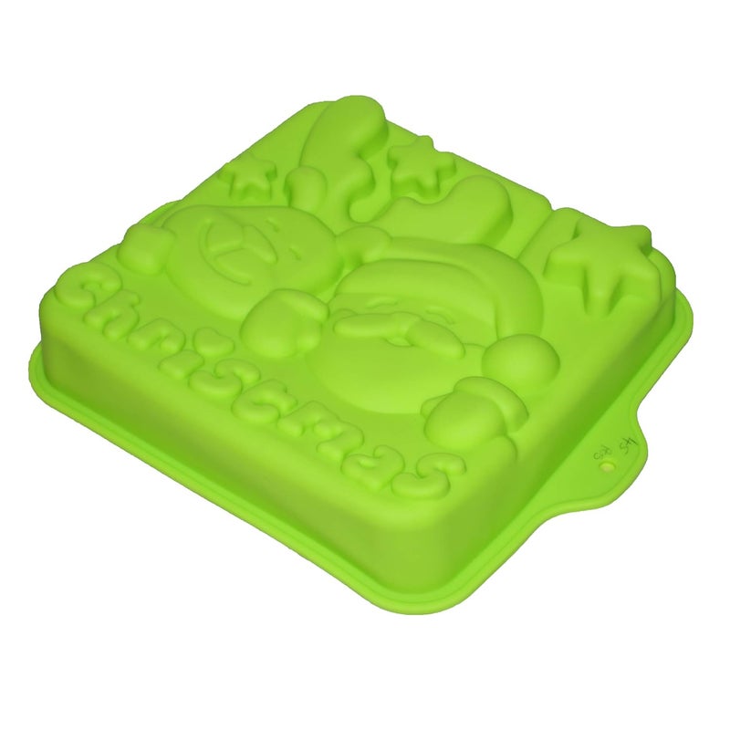 JADES Christmas Themed Cake Mould Santa Reindeer Green - Image 3
