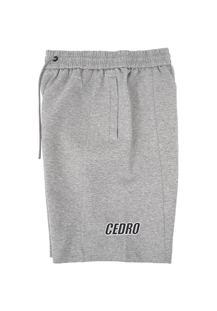 Cedro Men's Oversize Graphic Tee & Shorts Set in Grey - Image 3