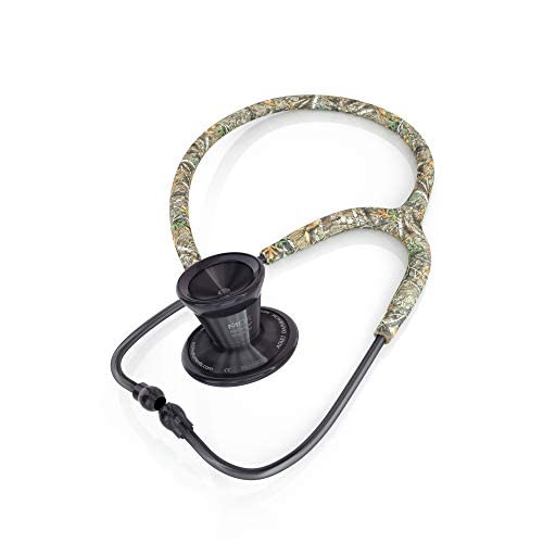 MDF Instruments Realtree Edge ProCardial Cardiology Stethoscope, Lightweight Titanium, Adult, Dual Head, Realtree Edge Tube, Titanium Black Chestpiece-Headset, MDF797TRTEBO - Image 2