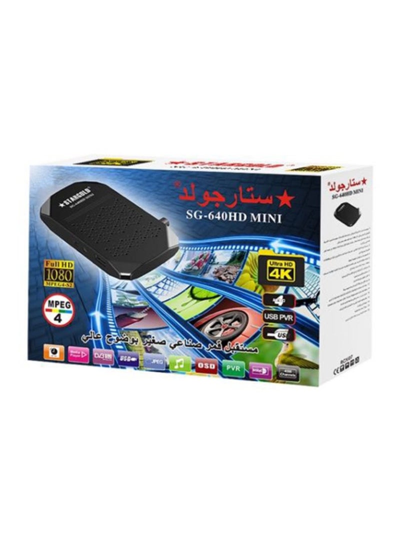 Stargold Mini HD Audio and Video Satellite Receiver Full HD 4K With 4000 Channels, EPG, MPEG-2/4, OSD, Blind Scan/auto Scan, Support USB PVR - Image 4