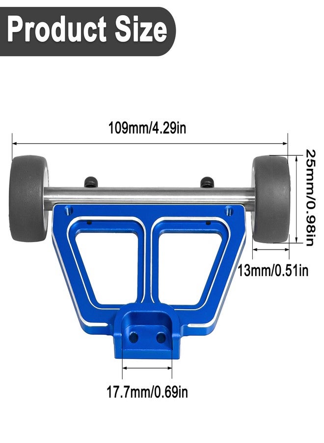 LRFHL RC Wheelie Bar Blue Wheelie Bar Upgrade Parts for 1/16 Traxxas Mini Maxx BL-2s 107154-1 Mini XRT VXL-3S 108076-1 Mini Slash RC Car - Image 2