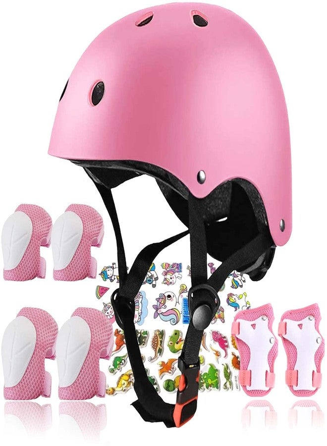 FOOKCIAN Kids Bike Helmet,Toddler Skateboard Helmets for Ages 2-3-5-8-14 Years Boys Girls with Knee and Elbow Pads Wrist Guards fit Roller Skates,Skateboarding,Skating Scooter Adjustable Bike Helmet - Image 1