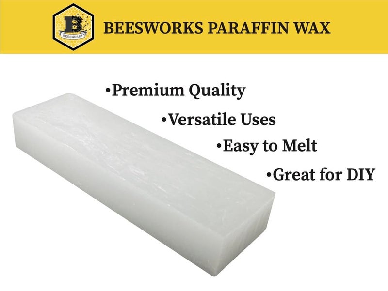 Beesworks Beesworks Paraffin Wax - 1 lb Refined General Purpose Paraffin Wax - Pure Wax for DIY Candle Making, Canning, Waterproofing, Metal Preservation and More  - Image 2