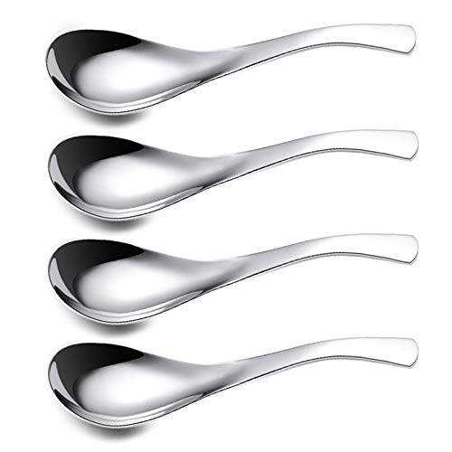 ERCRYSTO Stainless Steel Spoons - Lightweight and Small, Perfect for Toddlers and Children - Set of 4 - Image 1