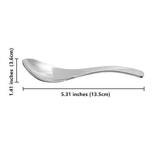 ERCRYSTO Stainless Steel Spoons - Lightweight and Small, Perfect for Toddlers and Children - Set of 4 - Image 2