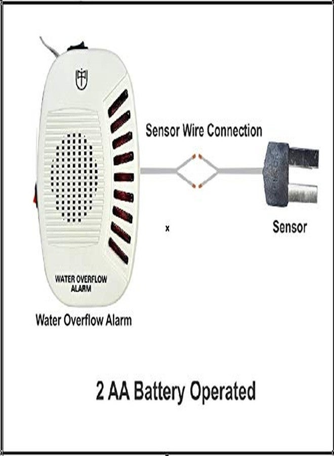 Tool Point Plastic DC Water Tank Overflow Alarm UW-01 DC (Medium, White) - Image 4