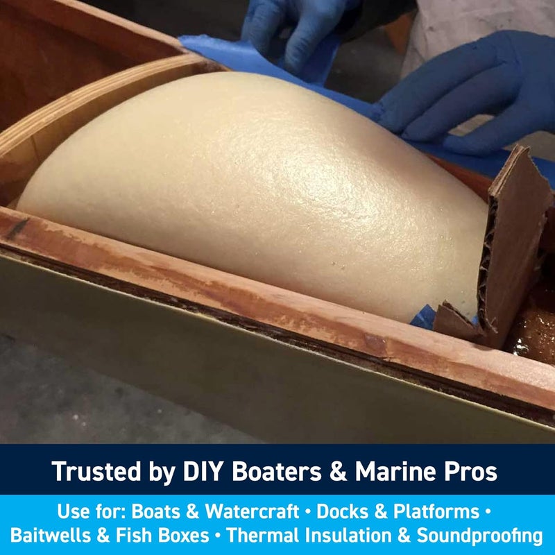 TotalBoat Flotation Foam - 2 Part Expanding Polyurethane Marine Pour Foam For Boat Floatation, Insulation And Soundproofing (2 LB Density, 2 Quart Kit) - Image 3
