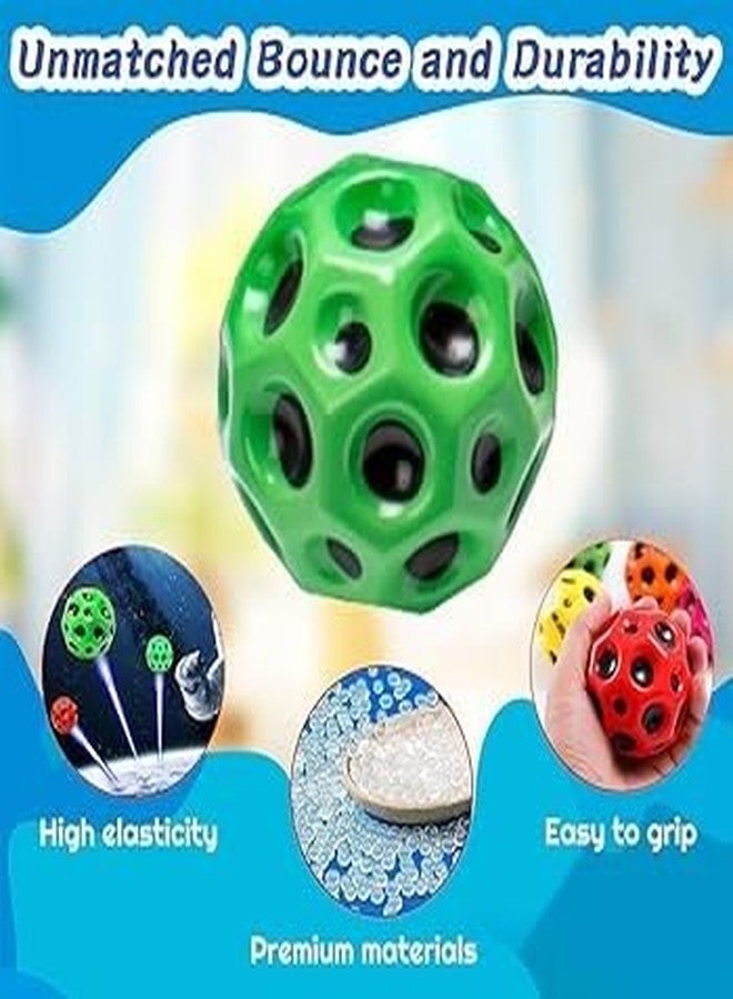 Crazy Buy Super High Bouncing Balls Pack of 4, Super Hot Moon Ball, and Space Balls for Kids and Adults Sports Training Ball (Multicolor) - Image 5