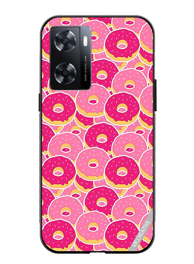 VR CREATIVE Protective Case Cover For OnePlus Nord N20 SE Pink Donuts Design Multicolour - Image 1