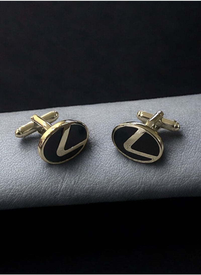 LEXUS Elegant & High Quality Chrome Plated Cufflinks For Men  - Image 2