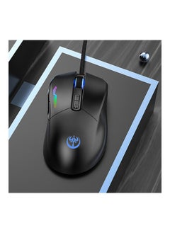 نيبمينينت ماوس ألعاب سلكي بإضاءة متعددة الألوان RGB مع 4 مستويات نقطة لكل بوصة قابلة للتعديل  - Image 2