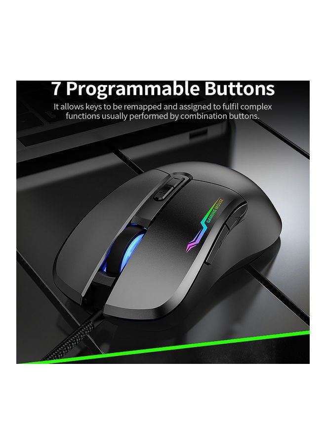 NIBEMINENT Wired RGB Gaming Mouse With 4 Adjustable DPI Level  - Image 3