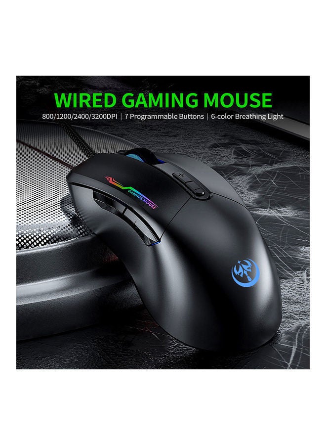 NIBEMINENT Wired RGB Gaming Mouse With 4 Adjustable DPI Level  - Image 4