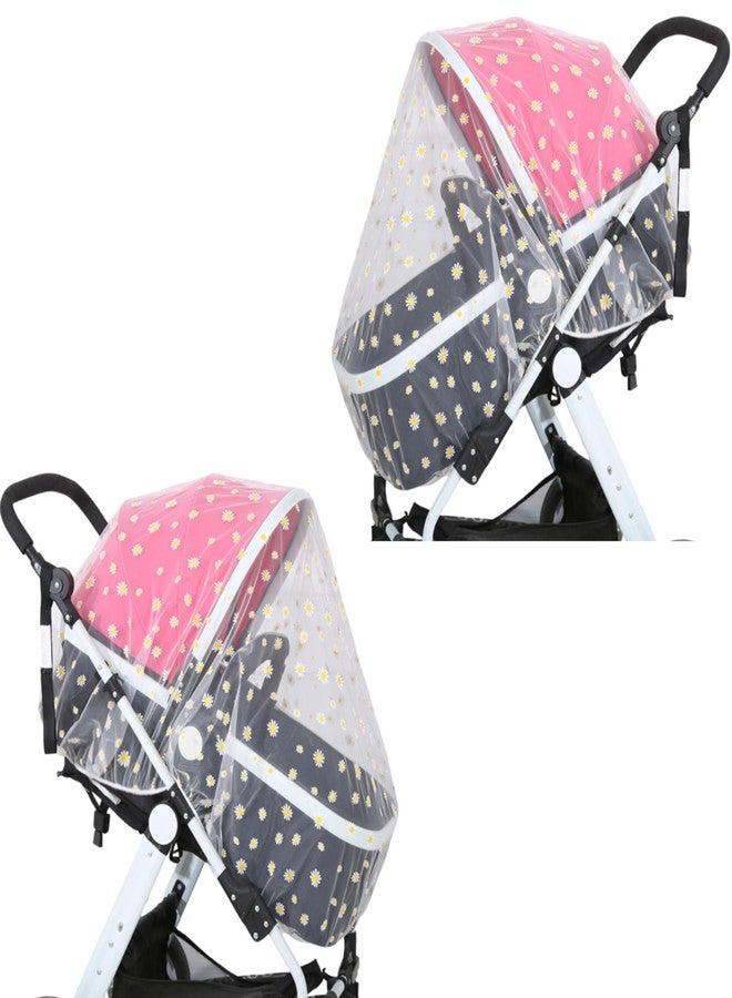 Bembika Baby Stroller Mosquito Net The Ultimate Mosquito Net for Kids, Perfect Pram Net Cover, Ideal Mosquito Net for Baby Strollers and Prams, Compact and Stylish in Nature (Sunflower) - Image 1