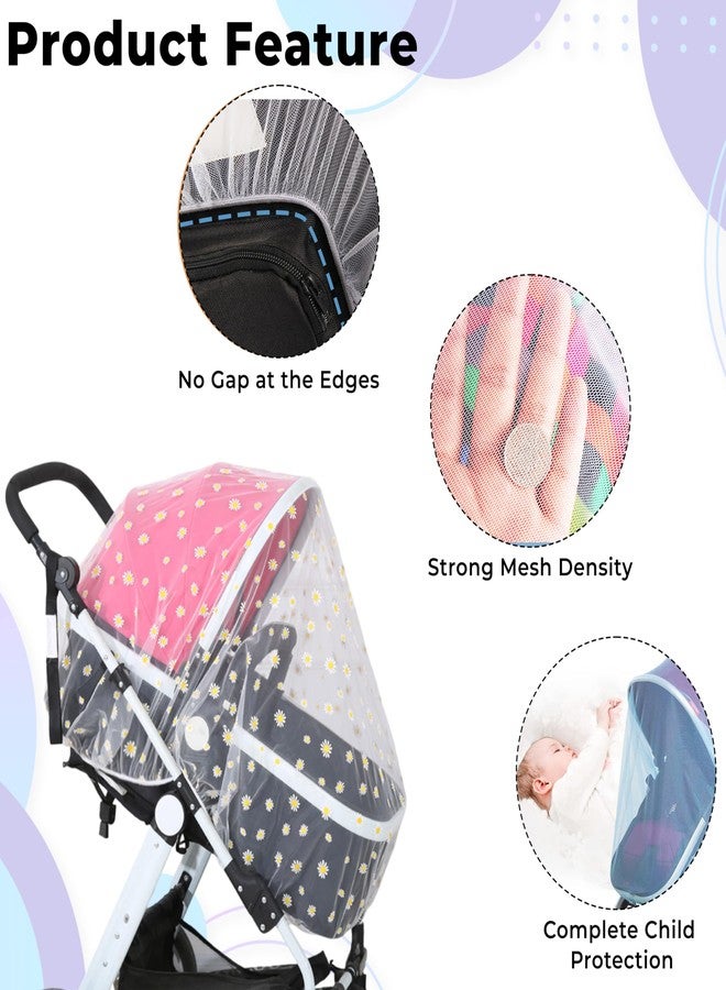 Bembika Baby Stroller Mosquito Net The Ultimate Mosquito Net for Kids, Perfect Pram Net Cover, Ideal Mosquito Net for Baby Strollers and Prams, Compact and Stylish in Nature (Sunflower) - Image 4