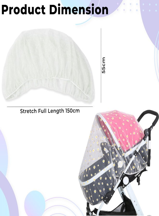Bembika Baby Stroller Mosquito Net The Ultimate Mosquito Net for Kids, Perfect Pram Net Cover, Ideal Mosquito Net for Baby Strollers and Prams, Compact and Stylish in Nature (Sunflower) - Image 3