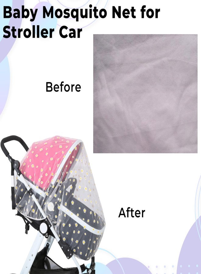 Bembika Baby Stroller Mosquito Net The Ultimate Mosquito Net for Kids, Perfect Pram Net Cover, Ideal Mosquito Net for Baby Strollers and Prams, Compact and Stylish in Nature (Sunflower) - Image 2