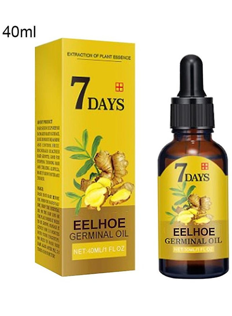EELHOE زيت سيروم نمو الشعر الطبيعي بالزنجبيل - زيت أساسي لنمو الشعر بسرعة - للعناية بجمال الشعر - يمنع تساقط الشعر - علاج للرجال والنساء - Image 2