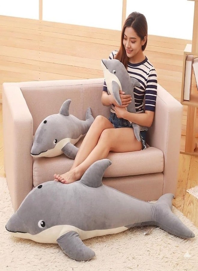 TechMax Solution Dark Shadow Orca Whale Velvet Cushion Decorative Stuffed Animal - Image 4