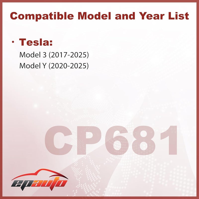 EPAuto CP681 Cabin Air Filter with Activated Carbon for Tesla Model 3 and Model Y - Image 2