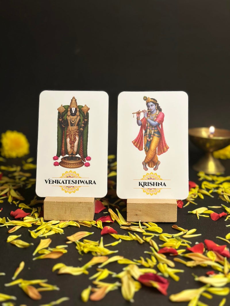 Kapier Premium Hindu Gods Flash Cards for Kids | 30 Waterproof Laminated Flashcards | Educational Cards for 1 2 3 4 5 6 7 8 Year Old | Birthday Gift for Kids | Learn Sanatan | Rounded Edges - Image 4