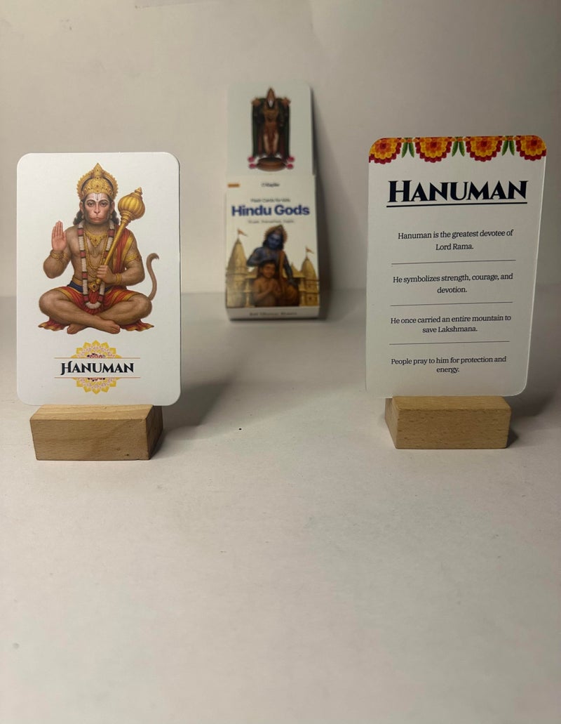 Kapier Premium Hindu Gods Flash Cards for Kids | 30 Waterproof Laminated Flashcards | Educational Cards for 1 2 3 4 5 6 7 8 Year Old | Birthday Gift for Kids | Learn Sanatan | Rounded Edges - Image 5