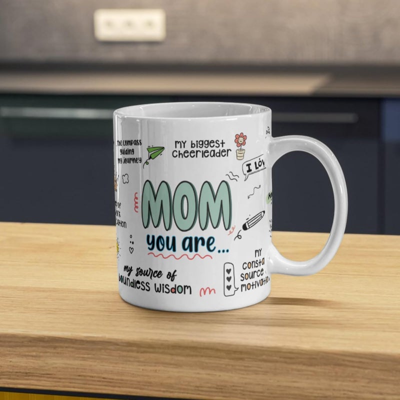 Gogirgit Ceramic Coffee Mug Collection for Mom Mothers DayBirthday Gift 330ml Microwave Safe Mom Love Gratitude - Image 5