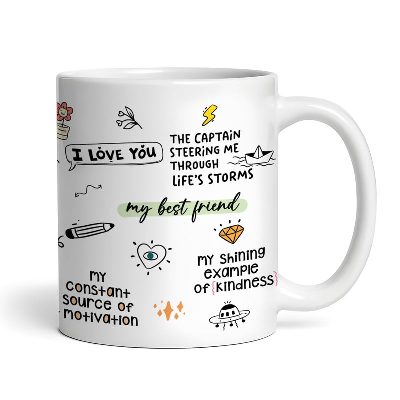 Gogirgit Ceramic Coffee Mug Collection for Mom Mothers DayBirthday Gift 330ml Microwave Safe Mom Love Gratitude - Image 3