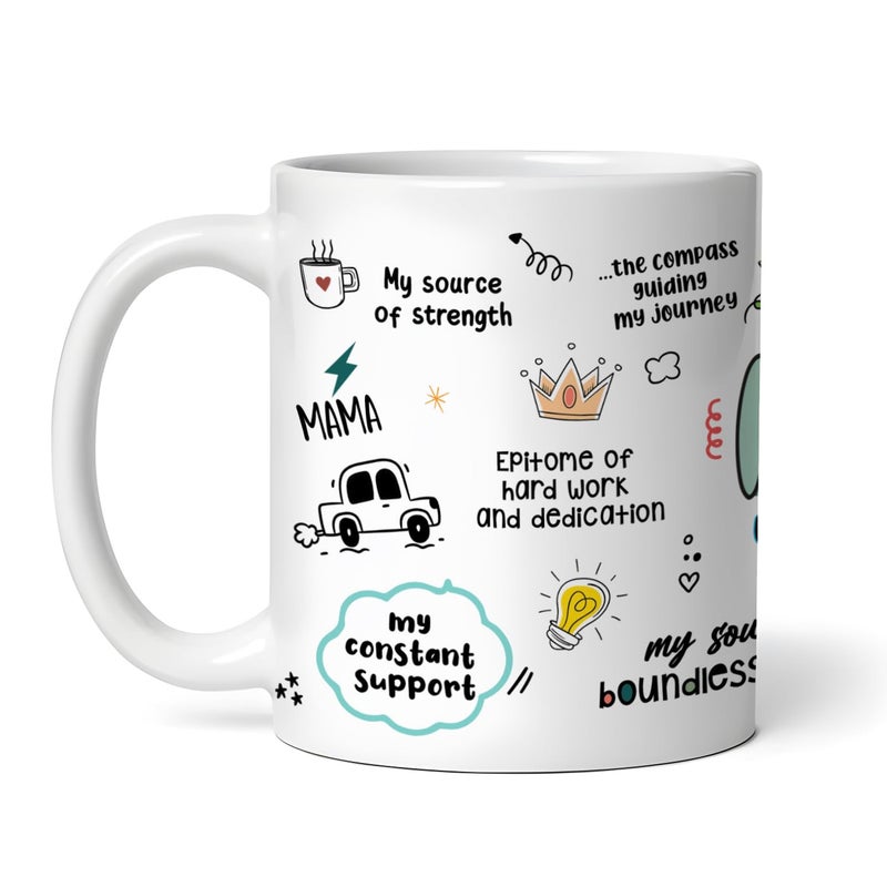 Gogirgit Ceramic Coffee Mug Collection for Mom Mothers DayBirthday Gift 330ml Microwave Safe Mom Love Gratitude - Image 2