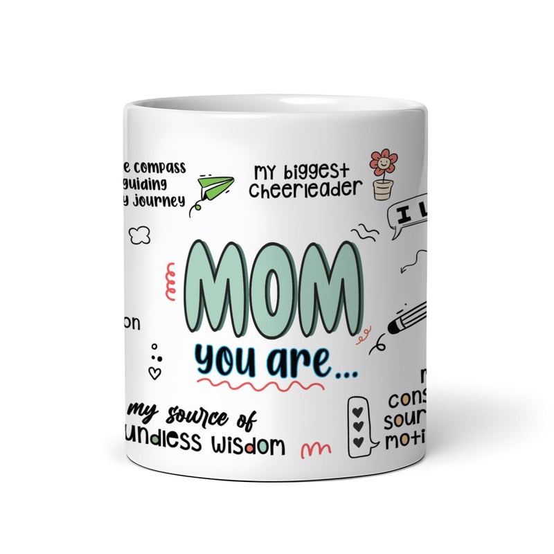 Gogirgit Ceramic Coffee Mug Collection for Mom Mothers DayBirthday Gift 330ml Microwave Safe Mom Love Gratitude - Image 1
