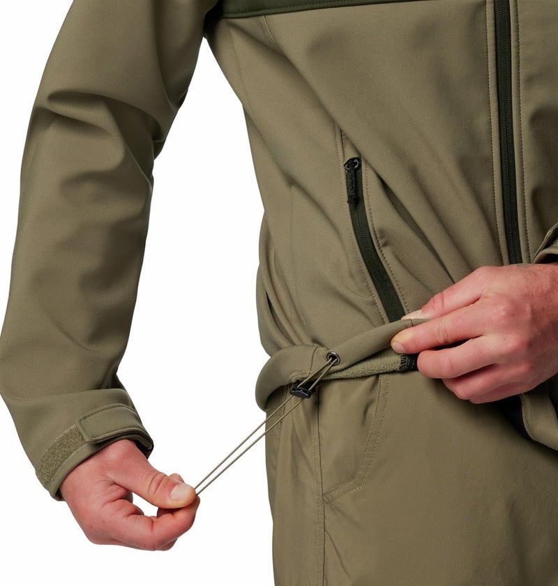 Columbia Men Olive Omni Shield Ascender Softshell Wind and Water Resistant Jacket, L - Image 4