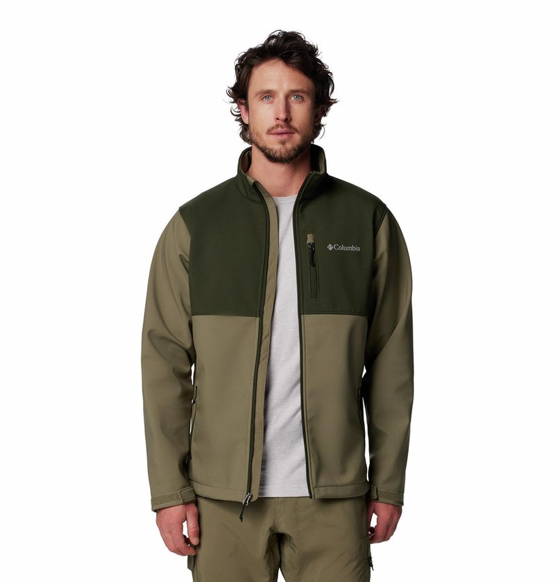 Columbia Men Olive Omni Shield Ascender Softshell Wind and Water Resistant Jacket, L - Image 2