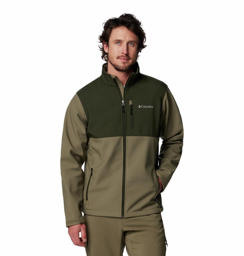 Columbia Men Olive Omni Shield Ascender Softshell Wind and Water Resistant Jacket, L - Image 1