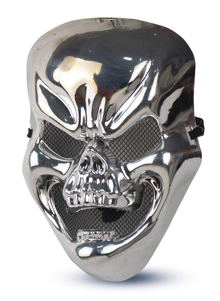 Spooky Metallic Silver Skull Mask Halloween Costume Accessories for Kids and Adult, for Dress Up Theme Party Cosplay - pzsku/ZA4BE8E12DF7812163147Z/45/_/1723795152/4ee847d9-8051-48f6-a6f6-e1463ad7433b