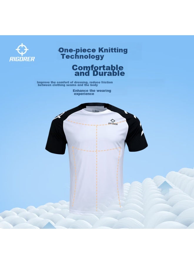 Rigorer Short-sleeve T-shirt, Summer Comfortable Casual Simple Sports Sweat-wicking Breathable Running Top - Image 4