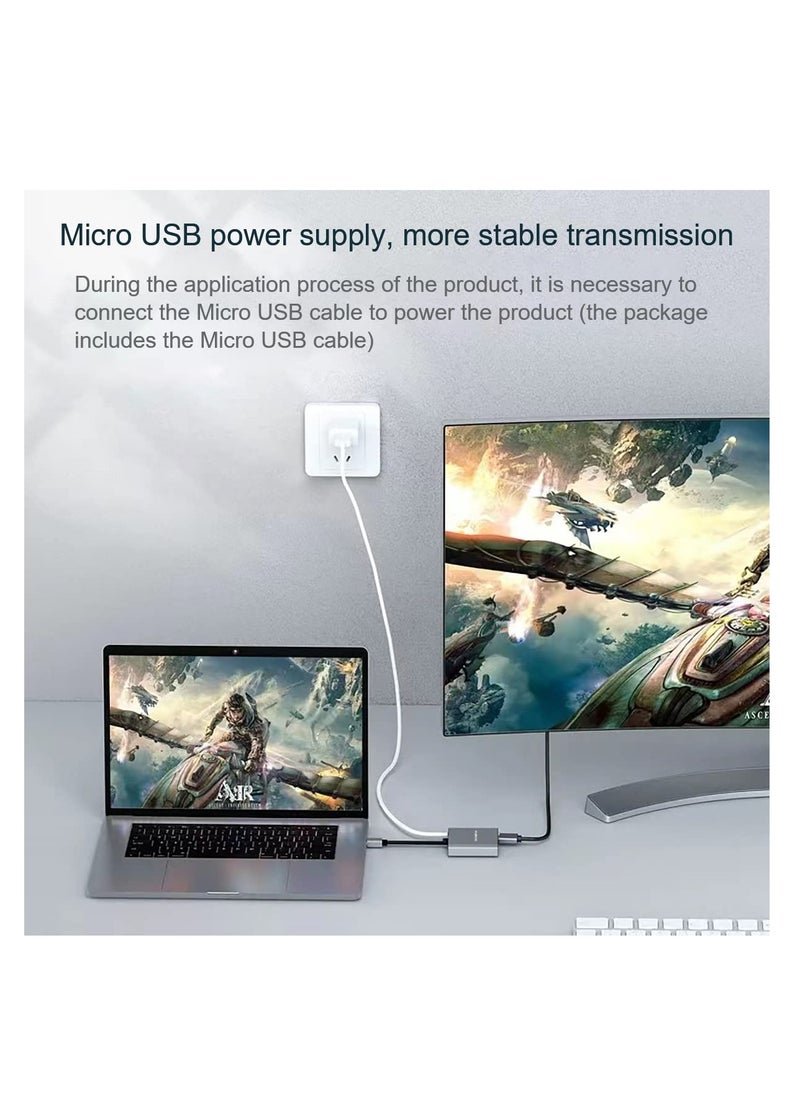 Generic - Dual DisplayPort Splitter, MST Hub for Dual 4K@60Hz Output, DP to 2 DisplayPort Converter, Multi-Stream Transport Support for Windows and Mac Systems. - Image 1