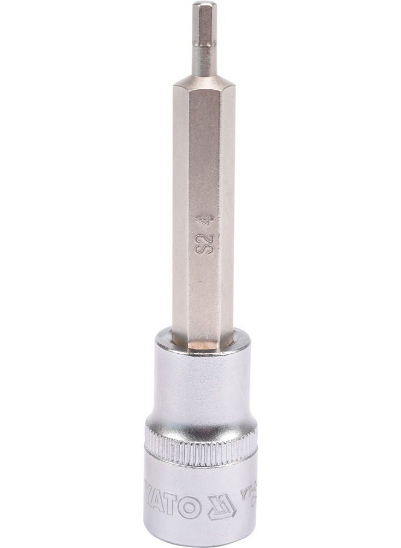 YATO Socket Bit 1/2" Hex 4mm L=100mm YT-04390