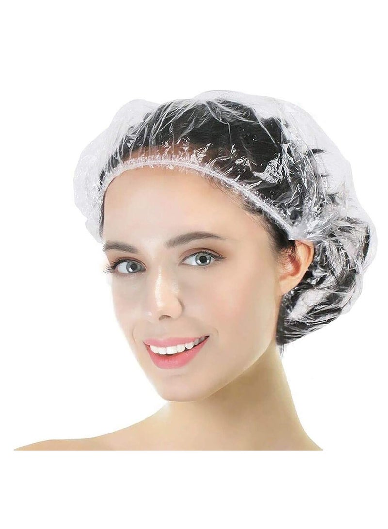 Clear Disposable Shower Caps - 30 Pack Large 20.5 Inch, Perfect for Travel and Home Use, Ideal for Women in Hotels and Homes with Effective Hair Protection and Comfortable Shower Experience. - Image 1