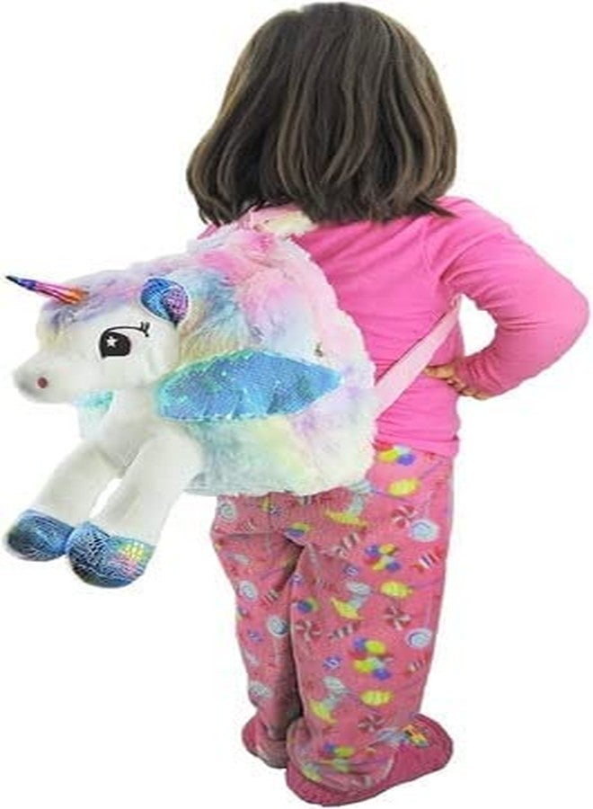 JAPSI Unicorn Backpack For Kids Girls | Toddler Backpack For Boys | School Backpack For Kids | Pre School Bag For Kids | Sequin Bags For Girls Kids | Multicolor - Image 1
