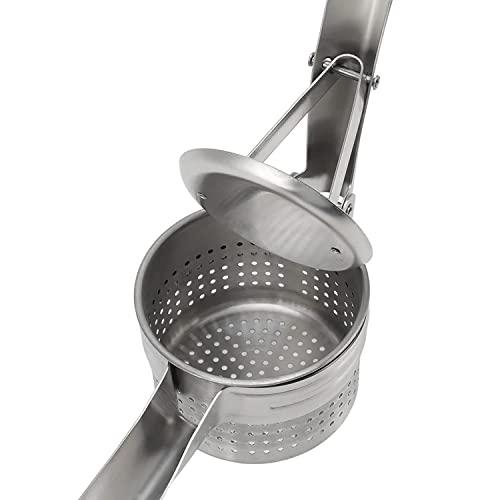 EVK® Potato Ricer, Food-Grade Stainless Steel Potato Ricer and Masher, Heavy Duty Commercial Manual Potatoes Presser for Creamy Mashed Potatoes and Juice - Image 4