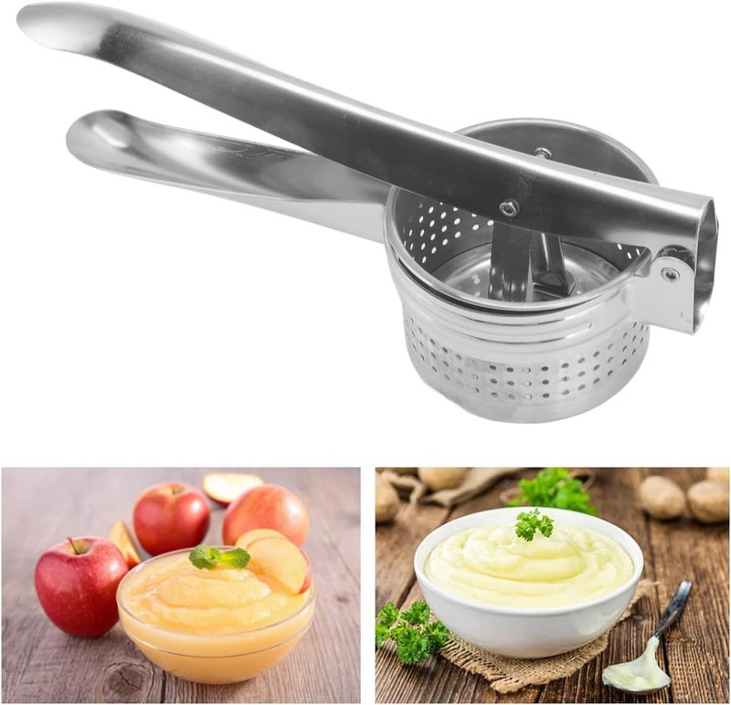 EVK® Potato Ricer, Food-Grade Stainless Steel Potato Ricer and Masher, Heavy Duty Commercial Manual Potatoes Presser for Creamy Mashed Potatoes and Juice - Image 1