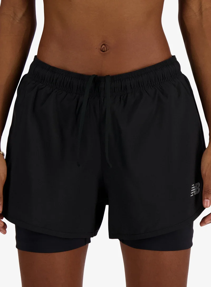 New Balance BLACK (BK) 3" 2In1 Essential Shorts for Women | Best Price UAE
