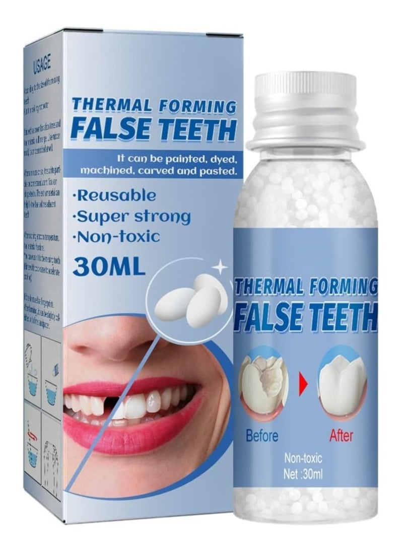 EELHOE Tooth Repair Granuals, Chipped Tooth Repair Kit, Tooth Repair Beads, Temporary Tooth Repair, Thermal Beads Teeth, for Temporary Fixing The Missing and Broken Tooth Replacements  - Image 1
