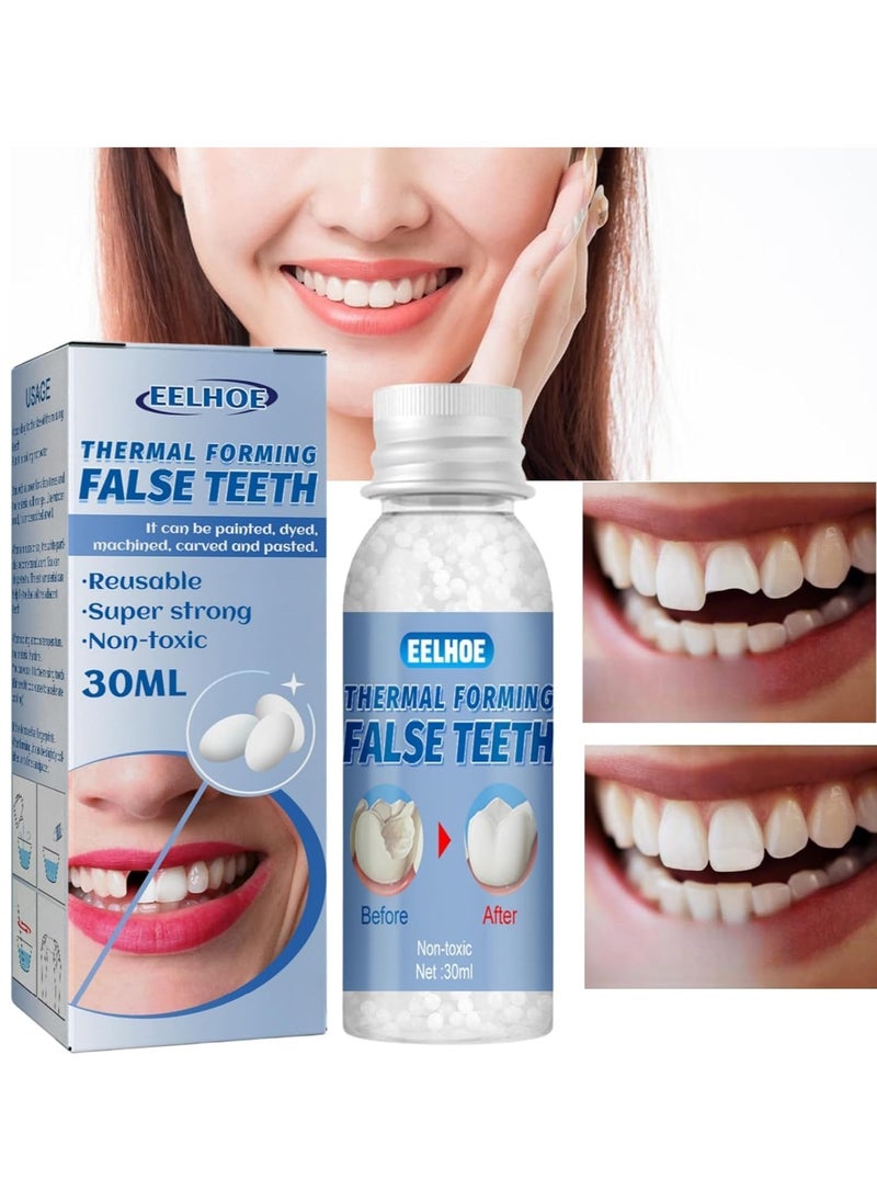 EELHOE Tooth Repair Granuals, Chipped Tooth Repair Kit, Tooth Repair Beads, Temporary Tooth Repair, Thermal Beads Teeth, for Temporary Fixing The Missing and Broken Tooth Replacements  - Image 2