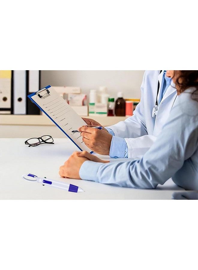 YYaaloa Mini Highlighter Nurse Pen Set For Badge Christmas Nurse Gifts Include 2 Nursing Keychain Clip,2 Tip Highlighter, 2 Permanent Marker Pen And 2 Retractable Ball Pen (Purple 2Set)  - Image 2