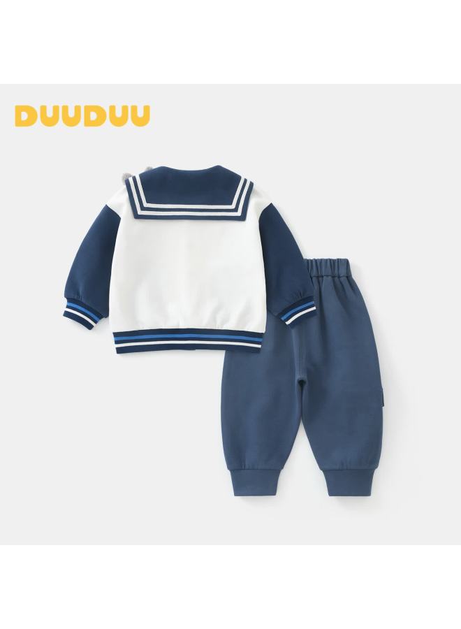 Duuduu Kids Girls Autumn Baseball Jacket Set Baby Spring Coat Infant Pants Outfits Rabbit 80 - Image 2