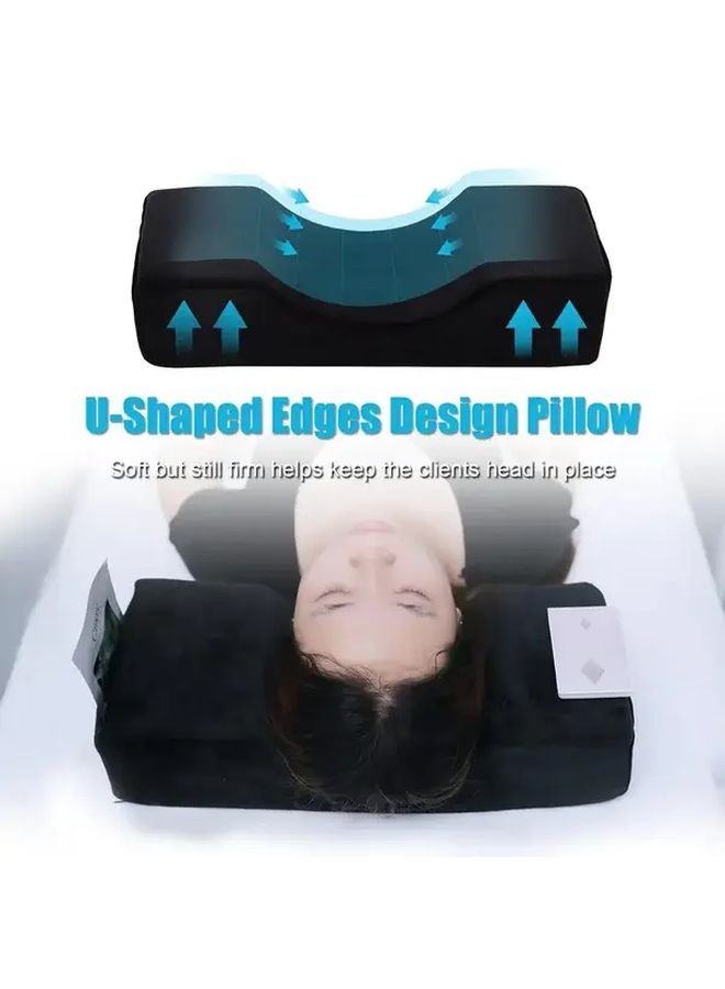 Gray U Shaped Pillow For Eyelash Transplant And Grafting Comfortable Support Beauty Care - Image 4
