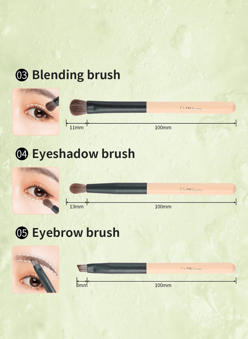 دي يو كير طقم فرش سفر ٥ قطع - فرش كابوكي مصغّرة بحقيبة خضراء - Image 3